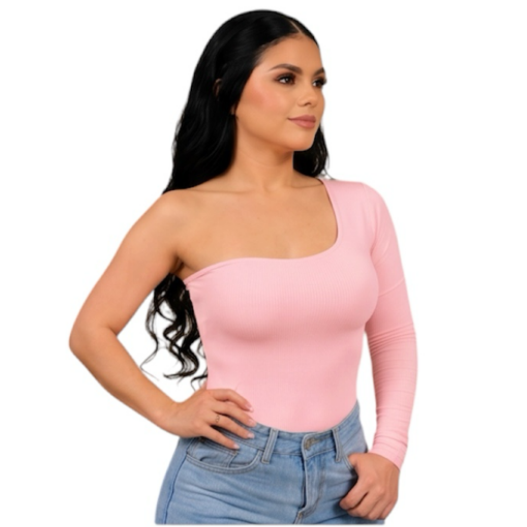 Body stone pique long sleeve