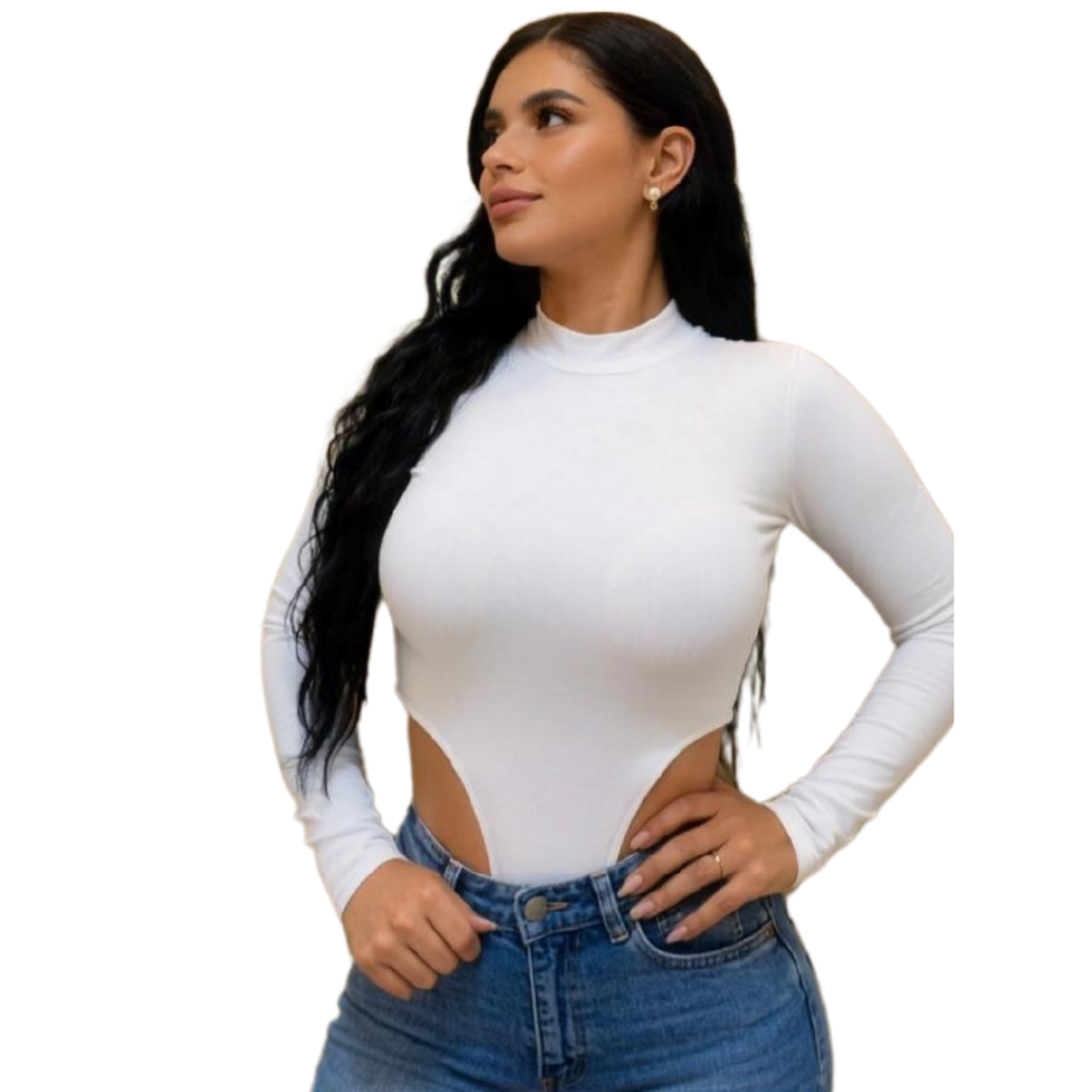 Long sleeve turtleneck bodysuit