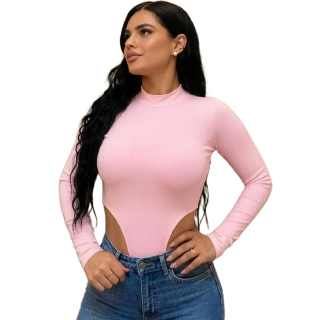 Long sleeve turtleneck bodysuit